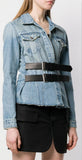Double Buckle Denim Jacket