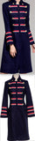Military-Style Wool-Blend Coat