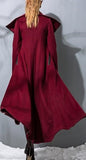 Long Cashmere & Wool Coat - (Red, Blue, Beige, Multi) - DESIGNER INSPIRED FASHIONS