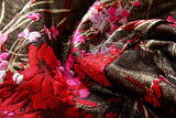 Floral Brocade Jacquard Mini Dress