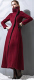Long Cashmere & Wool Coat - (Red, Blue, Beige, Multi) - DESIGNER INSPIRED FASHIONS