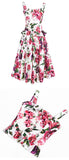 Peony Print Ruffled Bustier Top and Skirt Set