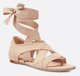 Etoile Thong Sandal in Micro Mesh, Beige