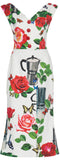 Printed V-Neck Dress