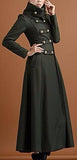 Long Military Cashmere Wool Coat - DESIGNER INSPIRED FASHIONS