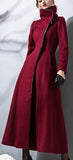 Long Cashmere & Wool Coat - (Red, Blue, Beige, Multi) - DESIGNER INSPIRED FASHIONS