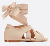 Etoile Thong Sandal in Micro Mesh, Beige