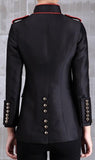 Military Jacket in Dark Blue - DESIGNER INSPIRED FASHIONS
