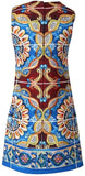 Printed Mini Embellished Shift Dress