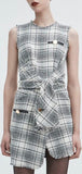 Deconstructed Tweed Dress