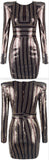 Sequin Long-Sleeve Mini Dress | DESIGNER INSPIRED FASHIONS