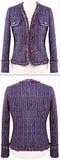 Multi Colored Tweed Jacket - DESIGNER INSPIRED FASHIONS