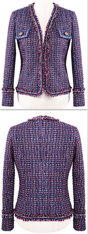Multi Colored Tweed Jacket - DESIGNER INSPIRED FASHIONS