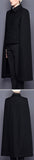 Black Wool Cape Jacket - DESIGNER INSPIRED FASHIONS