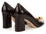 'Finnlay' Blocked Heel Pump, Black - DESIGNER INSPIRED FASHIONS