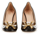 'Finnlay' Blocked Heel Pump, Black - DESIGNER INSPIRED FASHIONS