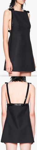 Embellished Black Mini Dress
