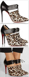 'Corsita' Lace-up Booties - DESIGNER INSPIRED FASHIONS