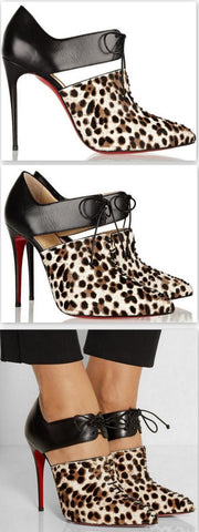 'Corsita' Lace-up Booties - DESIGNER INSPIRED FASHIONS