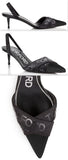 Logo Slingback Pumps