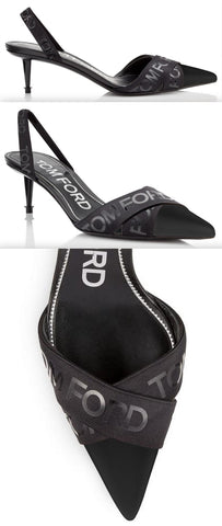 Logo Slingback Pumps
