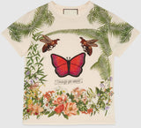 Butterfly Embroidered T-Shirt - DESIGNER INSPIRED FASHIONS
