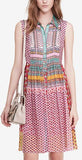 'Nieves' Printed Silk Dress - DESIGNER INSPIRED FASHIONS
