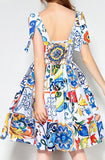Tile Print Sundress