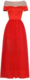 Satin and Voile Gown