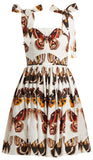 Butterfly-Print Mini Dress *Extended Sizes*