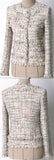 Fringed Multi Colored Pearl-Embellished Jacket