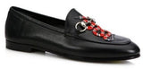 'Brixton' Snake Loafers in Black - DESIGNER INSPIRED FASHIONS