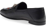 'Brixton' Snake Loafers in Black - DESIGNER INSPIRED FASHIONS