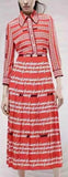 Logo Print Blouse & Skirt Set - DESIGNER INSPIRED FASHIONS