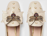 Leather Ballet Flat with Bow
