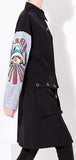 Embroidered Sleeve Shirt-Coat - DESIGNER INSPIRED FASHIONS