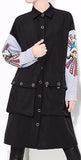 Embroidered Sleeve Shirt-Coat - DESIGNER INSPIRED FASHIONS