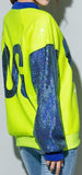 Sequin Embellished Bomber Jacket, Lime Yellow - DESIGNER INSPIRED FASHIONS