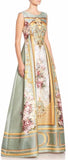 A-Line Embroidered Long Evening Dress - DESIGNER INSPIRED FASHIONS