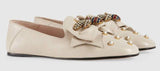 Leather Ballet Flat with Bow
