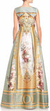A-Line Embroidered Long Evening Dress - DESIGNER INSPIRED FASHIONS