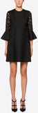Lace Detailed Bell-Sleeve Mini Dress