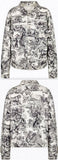 Jungle Printed Denim Jacket | DESIGNER INSPIRED FASHIONS