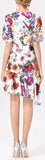 Floral Print Asymmetrical Dress