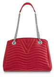 New Wave Chain Tote - Red, White, Black