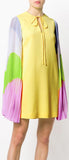 Rainbow Pleated Sleeve Dress