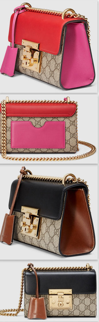 Padlock GG Supreme Shoulder Bag - (Red & Deep Pink-Black & Brown) - DESIGNER INSPIRED FASHIONS