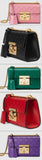 Padlock Signature Leather Shoulder Bag - (Various Colors to choose from) - DESIGNER INSPIRED FASHIONS