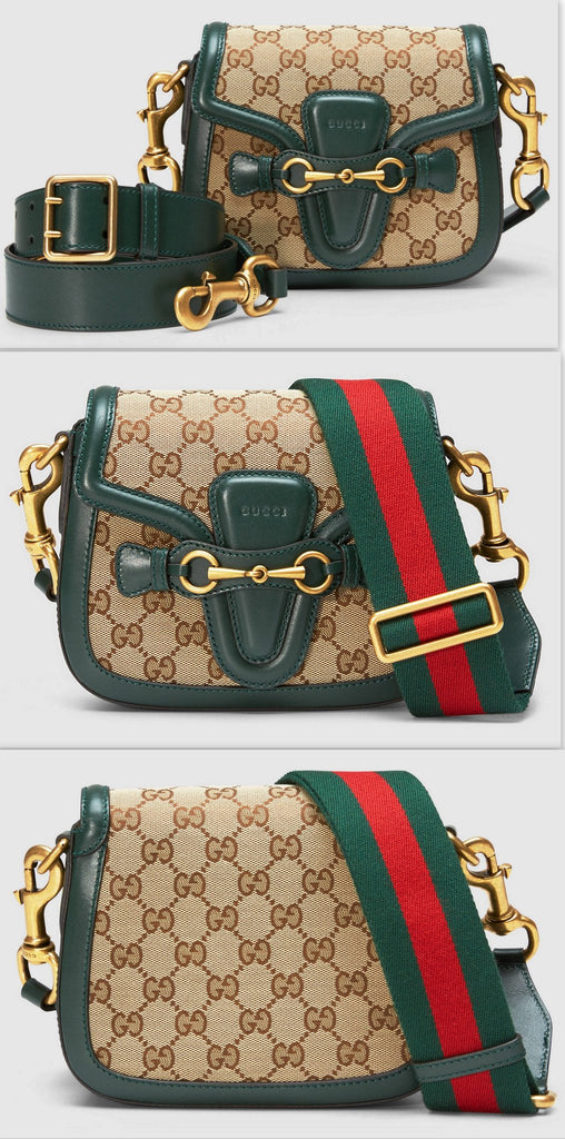 Lady Web GG Canvas Shoulder Bag - Green - DESIGNER INSPIRED FASHIONS