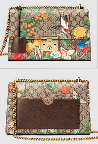Printed Padlock Shoulder Bag - DESIGNER INSPIRED FASHIONS